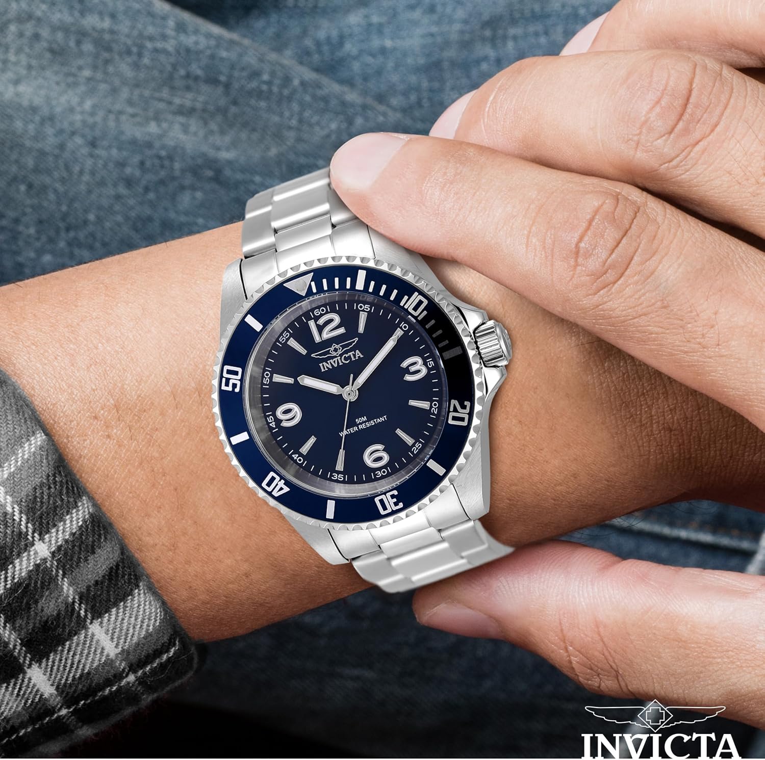 RELOJ DE PULSERA INVICTA PARA HOMBRE ACERO INOXIDABLE 40MM - 2