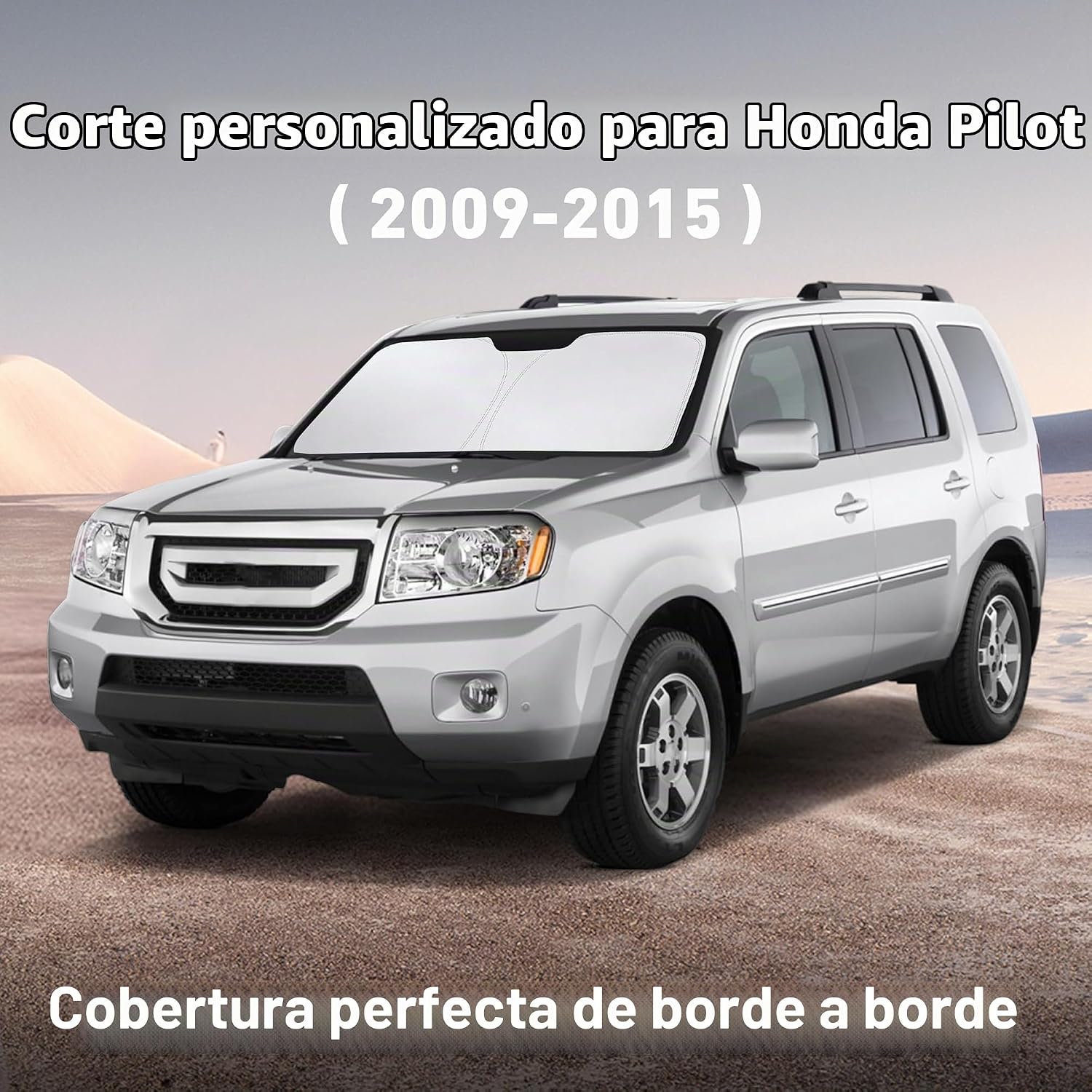 PARASOL PARA PARABRISAS ECONOUR COMPATIBLE CON HONDA PILOT 2009-2015 - 2