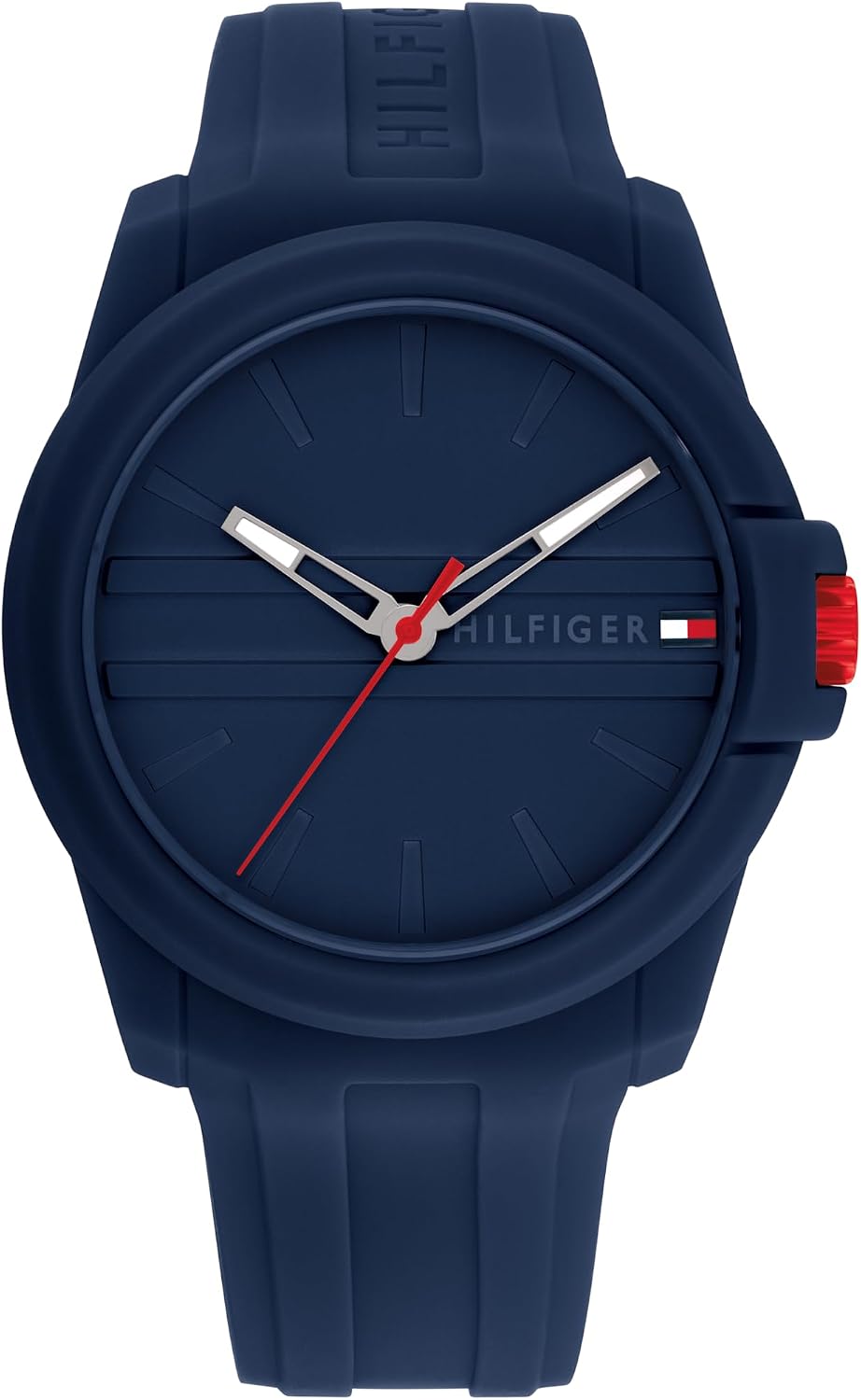 RELOJ DE PULSERA TOMMY HILFIGER PARA HOMBRE 3 AGUJAS CUARZO 44MM CORREA SILICONA - 1