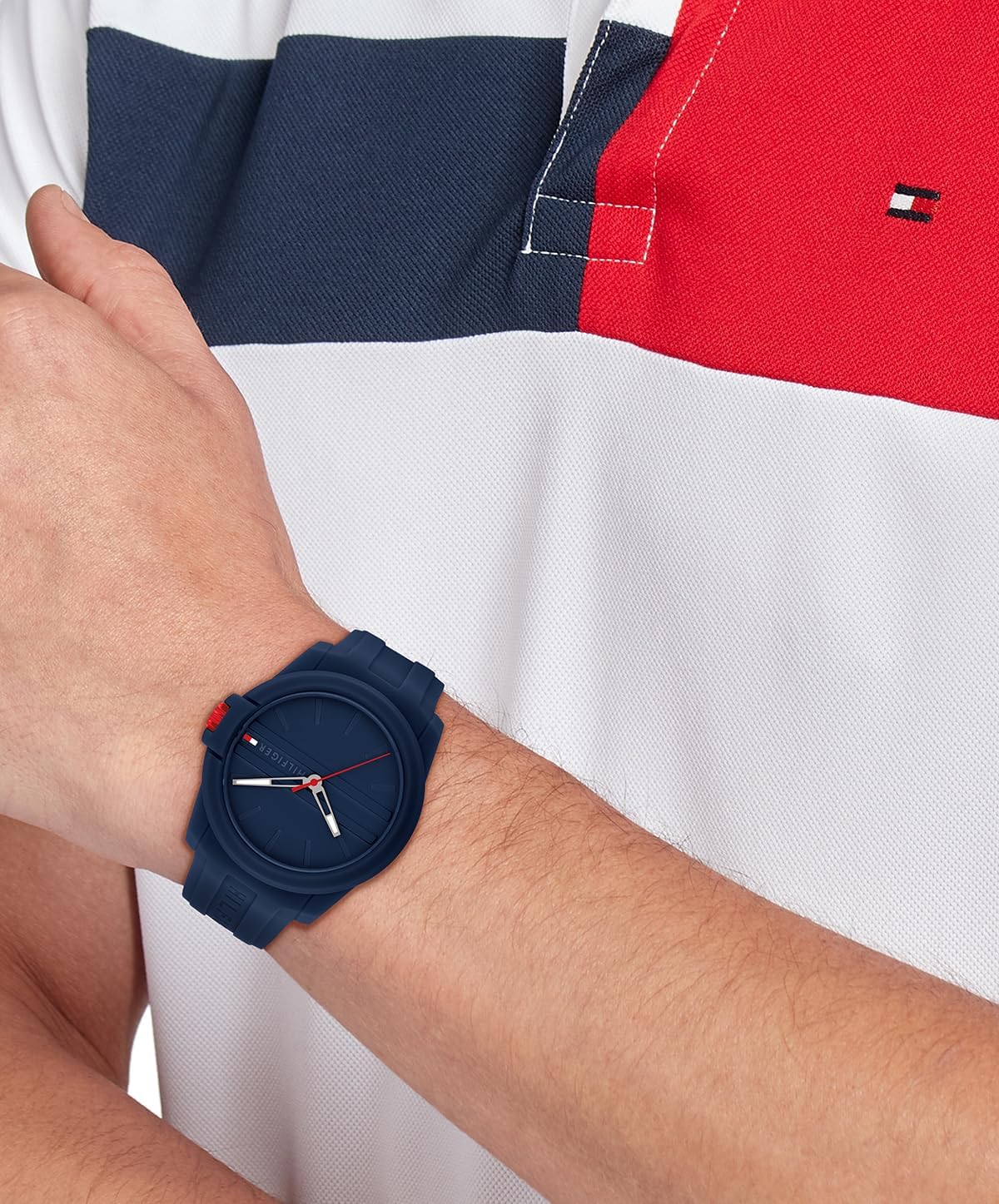 RELOJ DE PULSERA TOMMY HILFIGER PARA HOMBRE 3 AGUJAS CUARZO 44MM CORREA SILICONA - 4