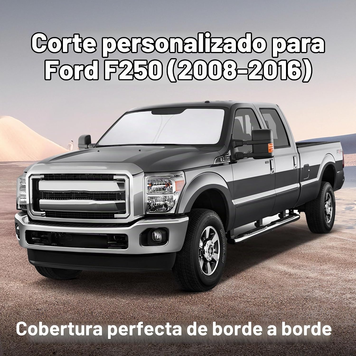 PARASOL PARA PARABRISAS ECONOUR COMPATIBLE CON FORD F-250 F-350 2008-2016 - 2