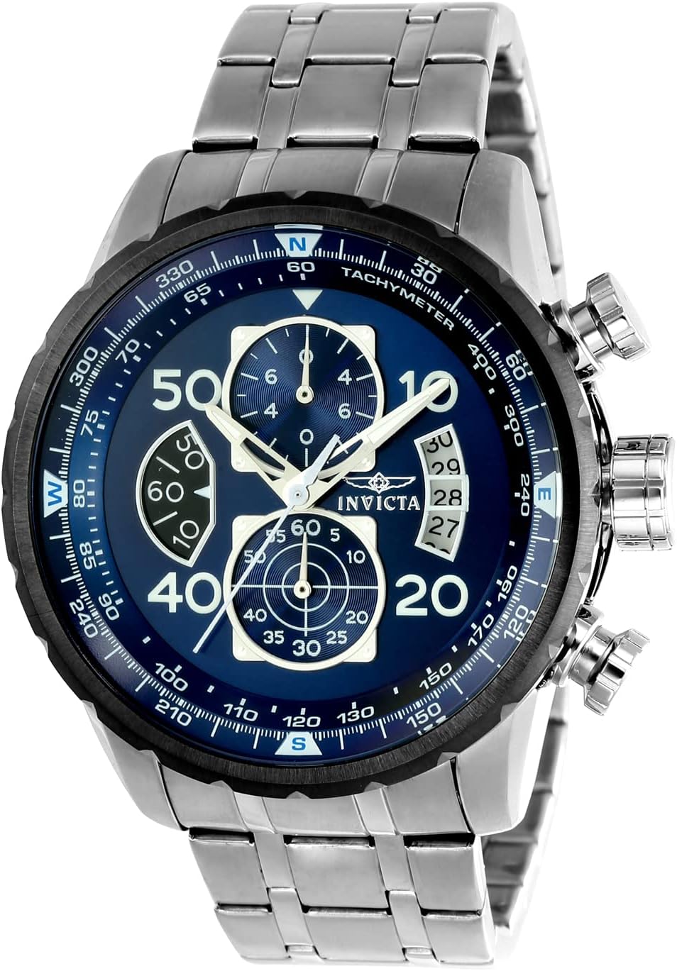 RELOJ INVICTA AVIATOR ACERO INOXIDABLE CUARZO HOMBRE 48MM - 1