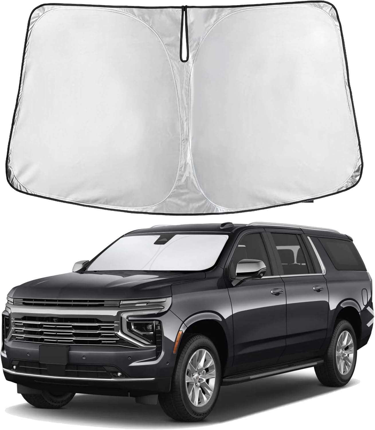 PARASOL PARA PARABRISAS ECONOUR COMPATIBLE CON CHEVROLET SUBURBAN 2021-2025 - 1