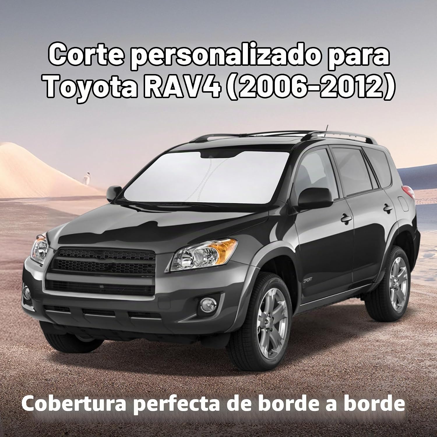 PARASOL PARA PARABRISAS ECONOUR COMPATIBLE CON TOYOTA RAV4 2006-2012 - 2