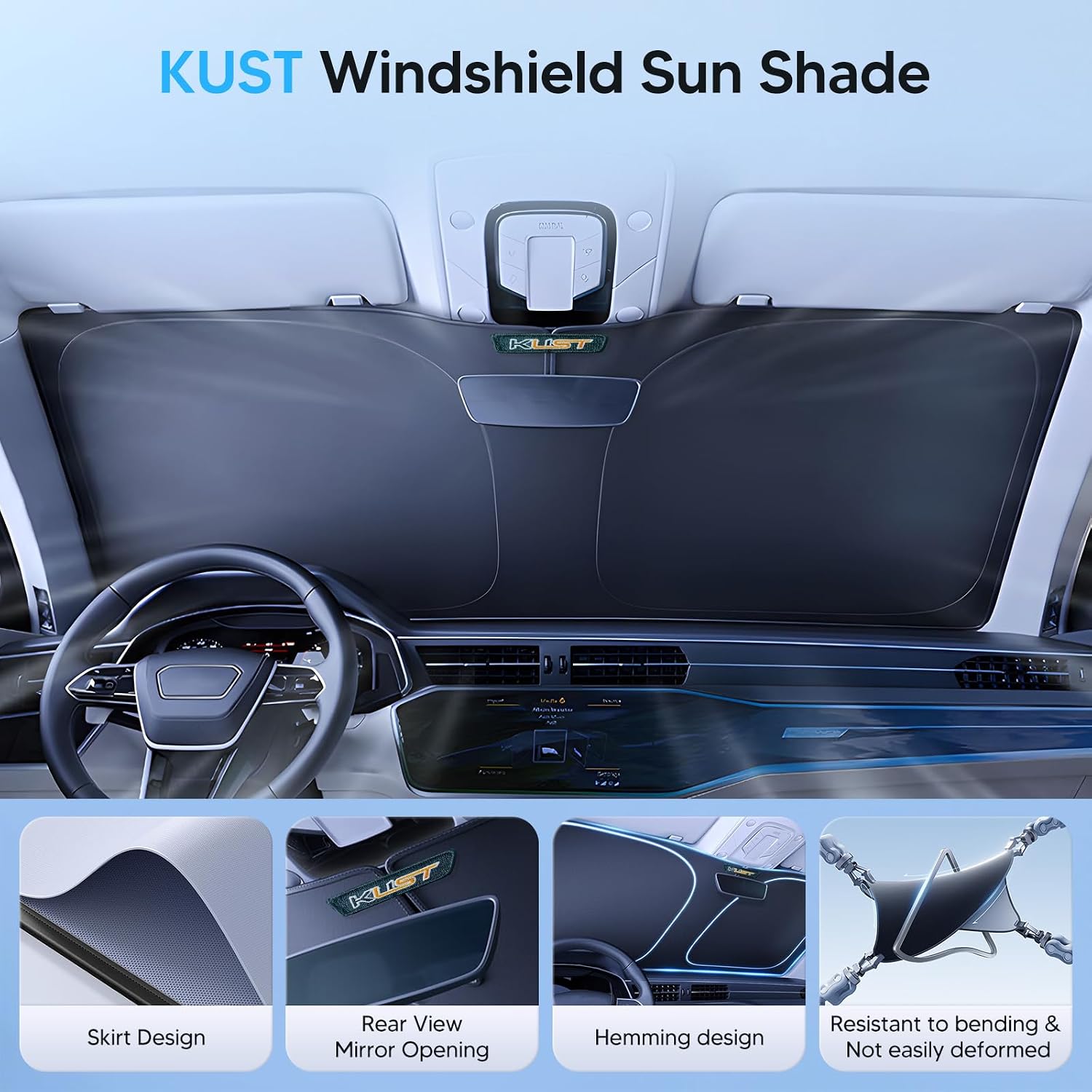 PARASOL PARA PARABRISAS KUST BMW X1 F48 2016-2022 PLEGABLE - 5