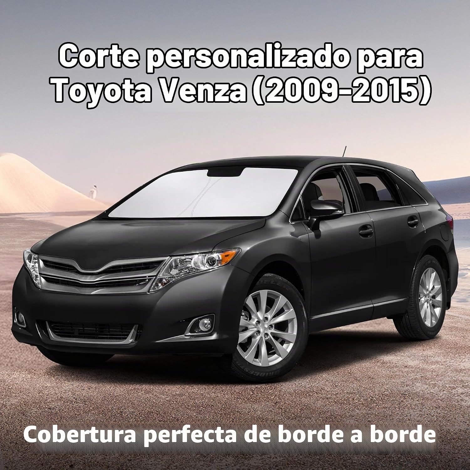 PARASOL PARA PARABRISAS ECONOUR COMPATIBLE CON TOYOTA VENZA 2009-2015 - 2
