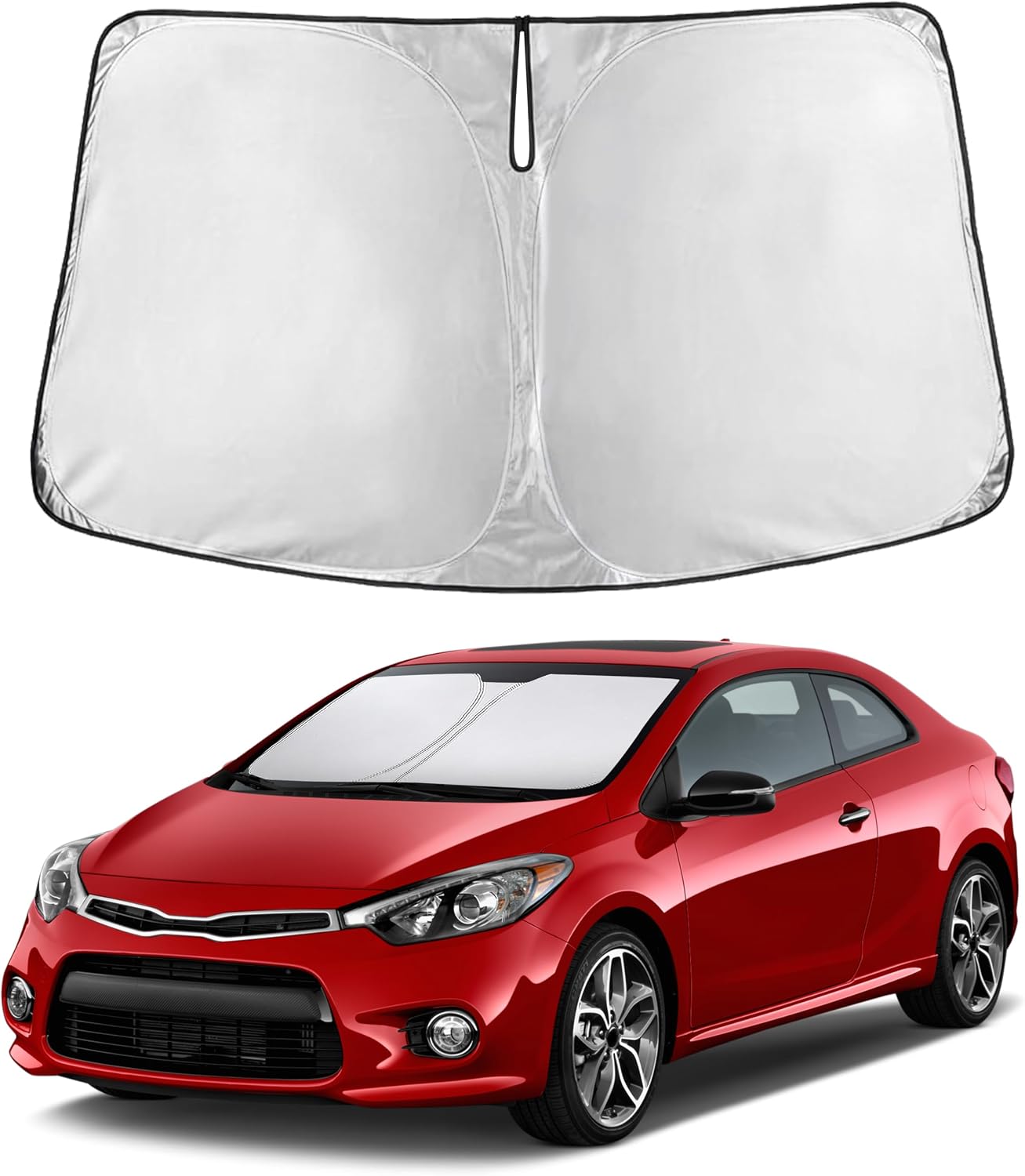 PARASOL PARA PARABRISAS ECONOUR COMPATIBLE CON KIA FORTE 2014-2018 - 1