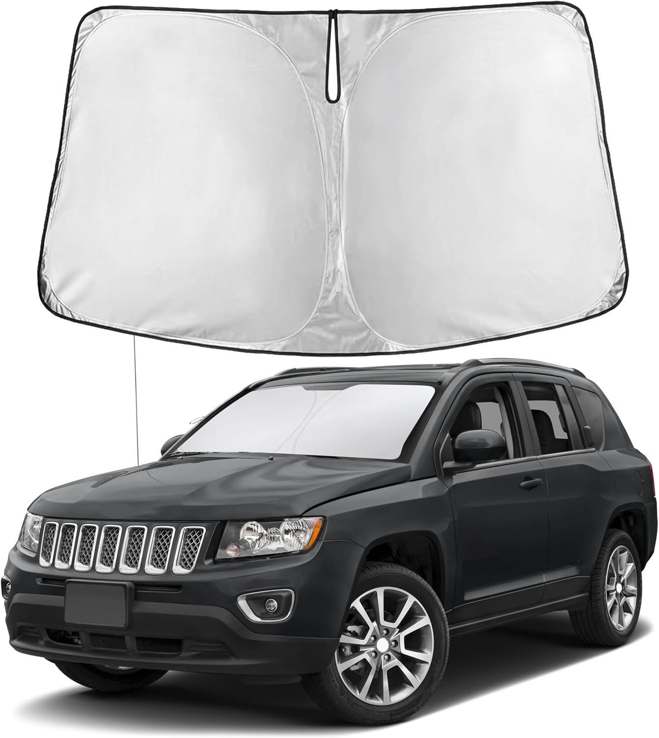 PARASOL PARA PARABRISAS ECONOUR COMPATIBLE CON JEEP COMPASS 2007-2016 - 1