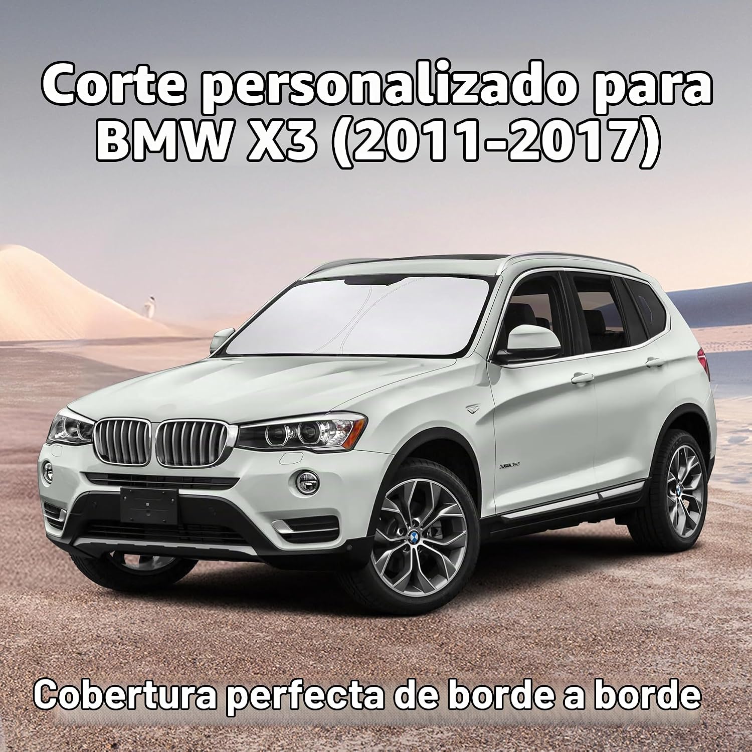 PARASOL PARA PARABRISAS ECONOUR COMPATIBLE CON BMW X3 2011-2017 - 2