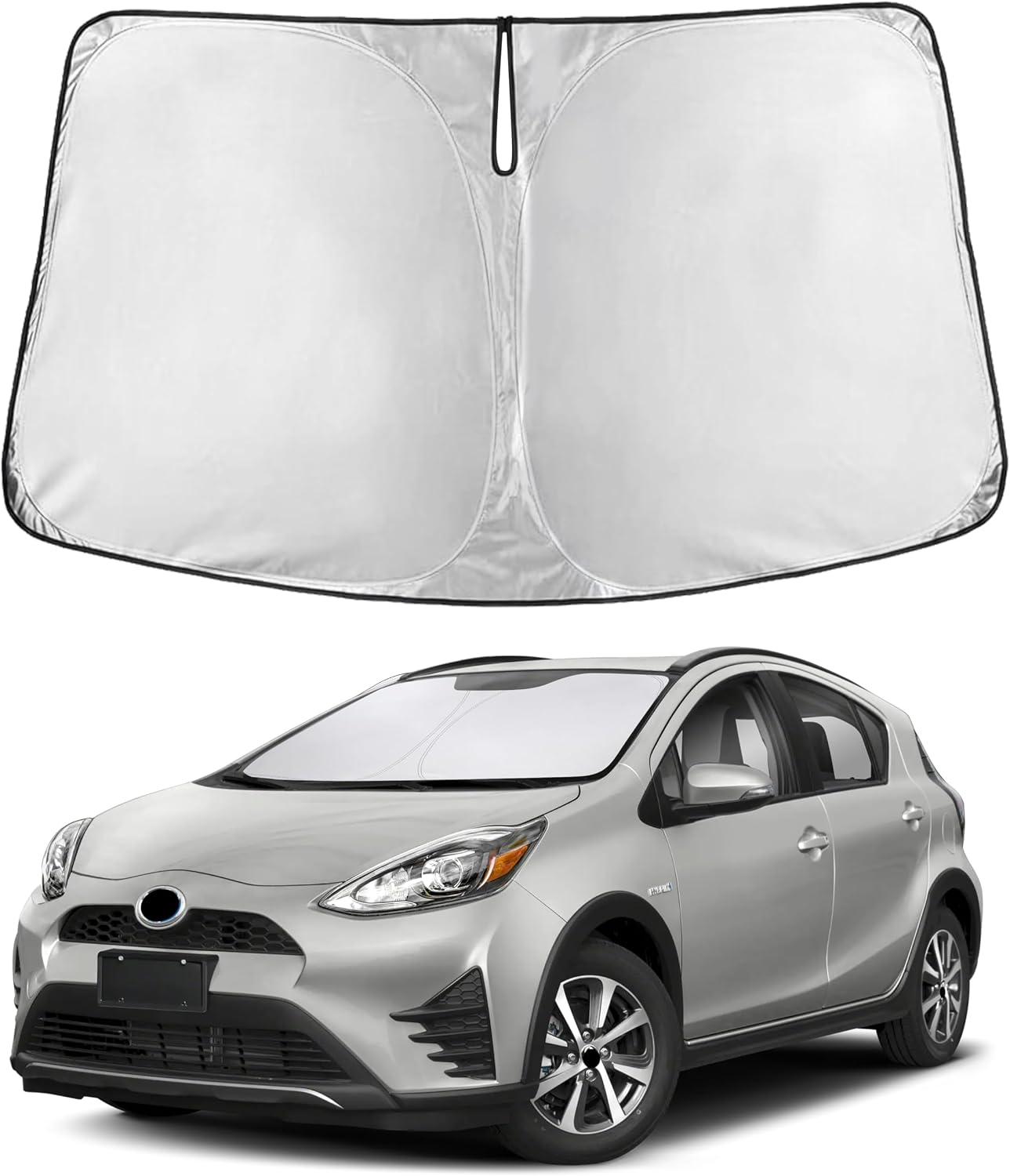 PARASOL PARA PARABRISAS ECONOUR COMPATIBLE CON TOYOTA PRIUS C 2012-2019 - 1