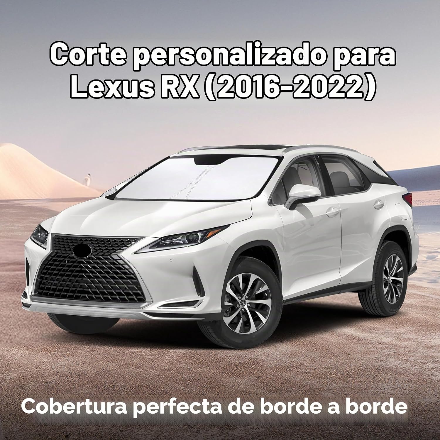 PARASOL PARA PARABRISAS ECONOUR COMPATIBLE CON LEXUS RX 350 450H 2016-2022 - 2