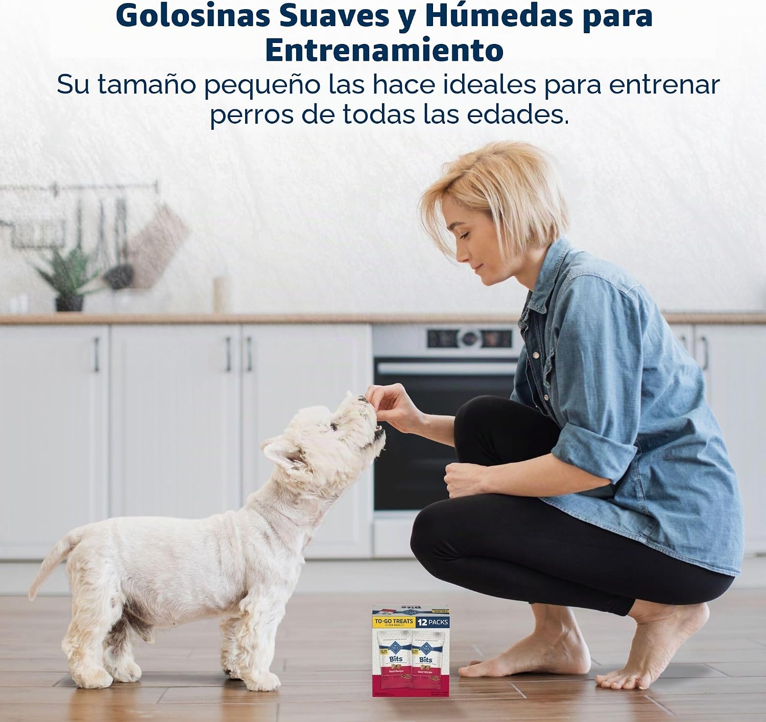SNACKS BLUE BUFFALO BITS CARNE DE RES PARA PERROS, 12 UNIDADES DE 1 OZ - 4