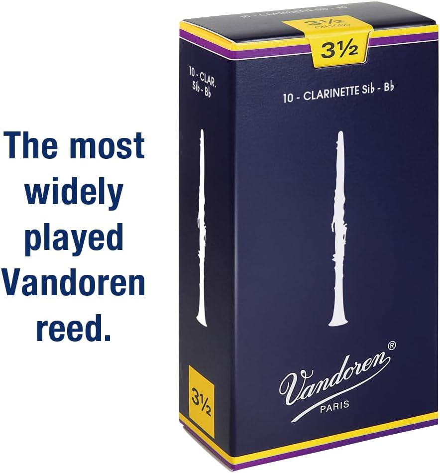 CAÑAS VANDOREN CR1035 PARA CLARINETE BB TRADICIONALES FUERZA 3.5 CAJA DE 10 - 2