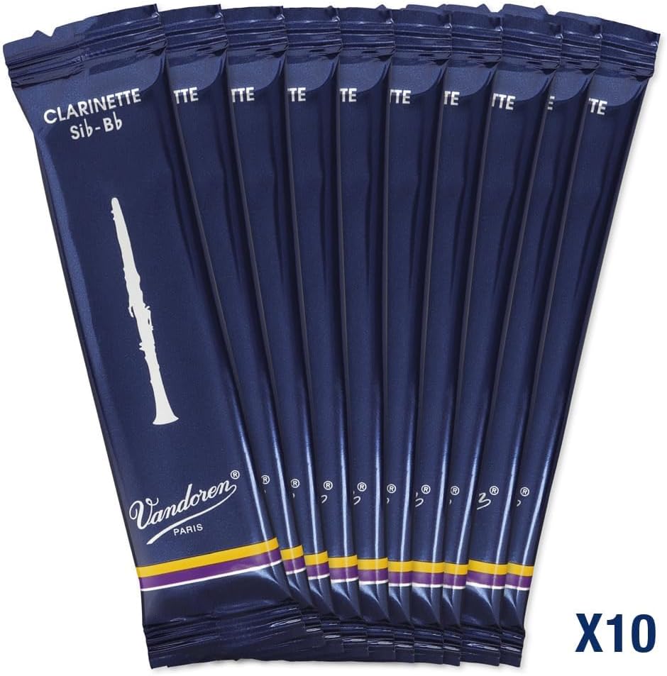 CAÑAS VANDOREN CR103 PARA CLARINETE SIB TRADICIONALES FUERZA 3 CAJA DE 10 - 4