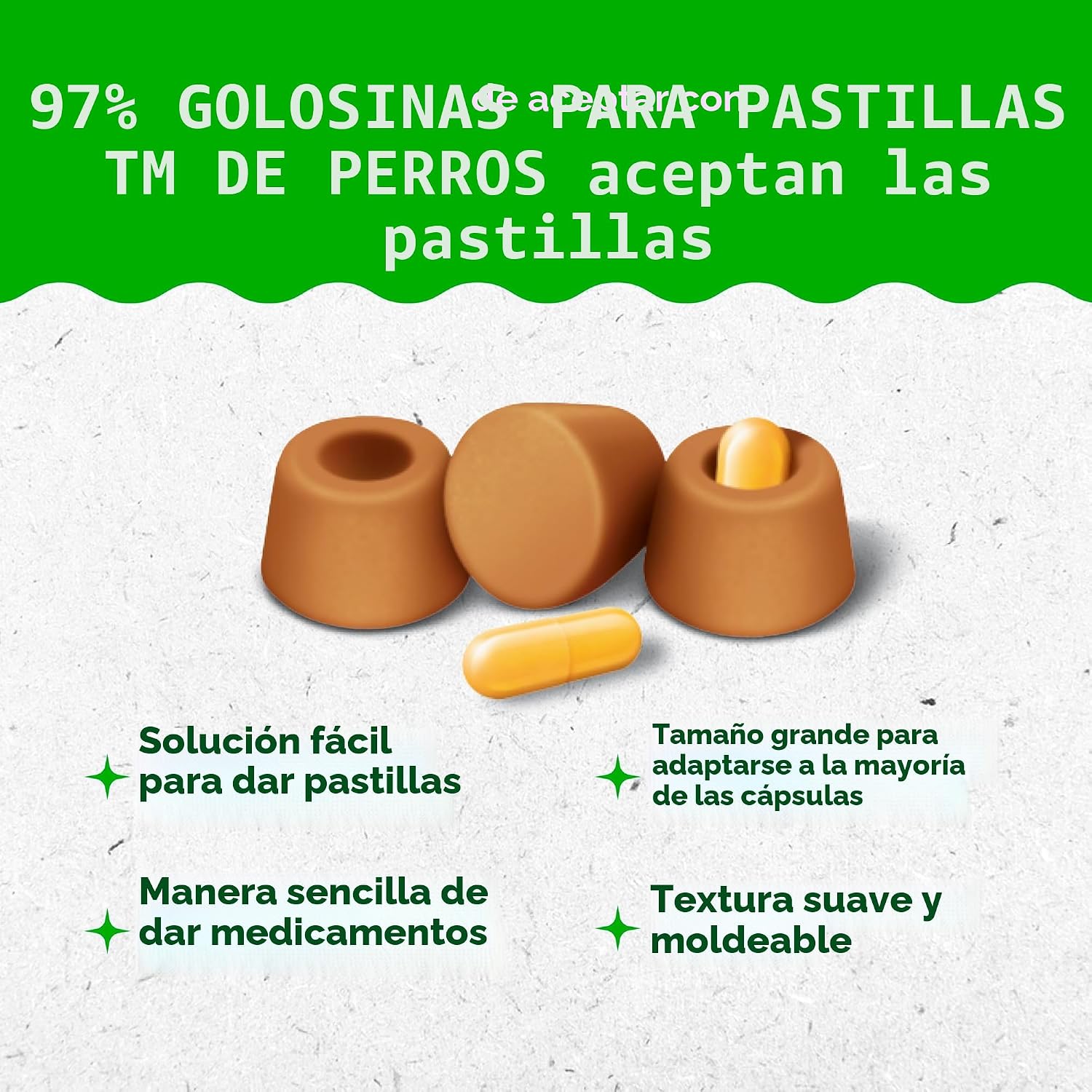 GREENIES PILL POCKETS TAMAÑO GRANDE PARA PERROS, SABOR POLLO, 15.8 OZ - 3
