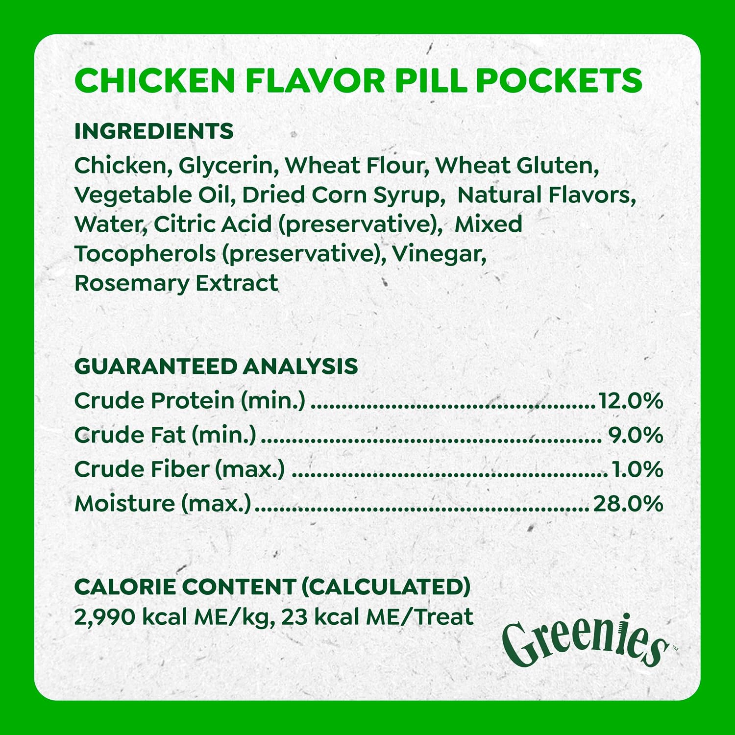 GREENIES PILL POCKETS TAMAÑO GRANDE PARA PERROS, SABOR POLLO, 15.8 OZ - 5