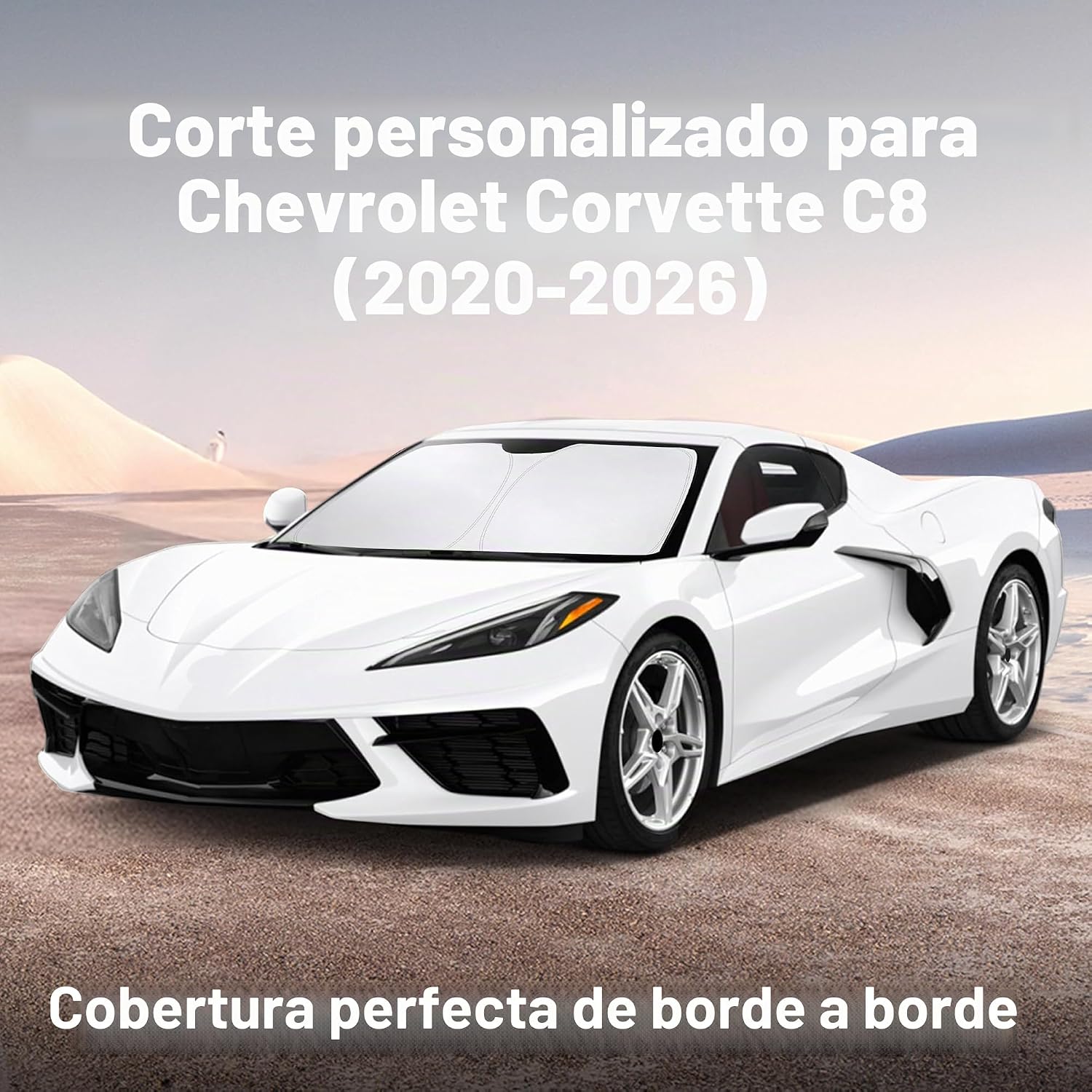 PARASOL PARA PARABRISAS ECONOUR COMPATIBLE CON CHEVROLET CORVETTE C8 2020-2026 - 2