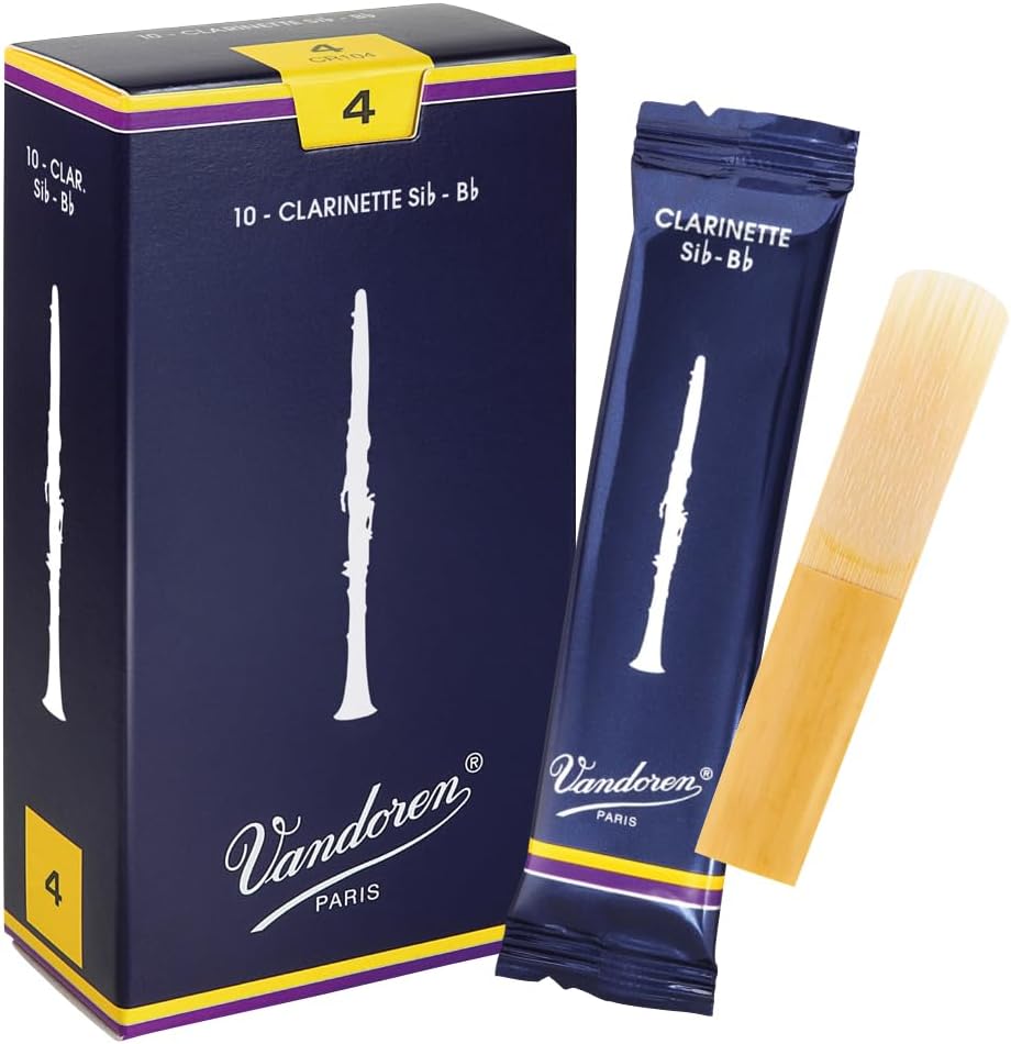 CAÑA PARA CLARINETE VANDOREN CR104 SIB TRADICIONAL FUERZA 4, CAJA DE 10 - 1