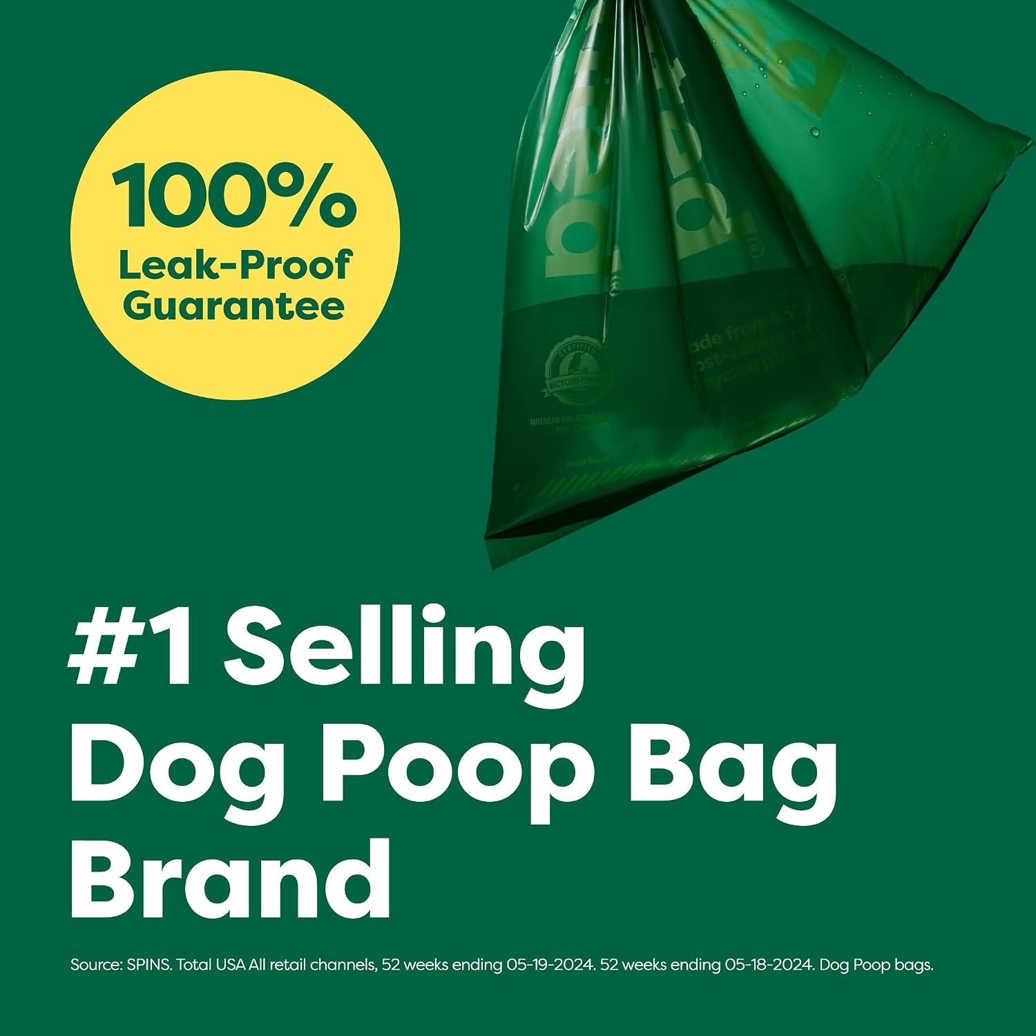 BOLSAS PARA DESECHOS DE PERRO EARTH RATED EN ROLLOS DE RECARGA, 270 BOLSAS, SIN AROMA - 2