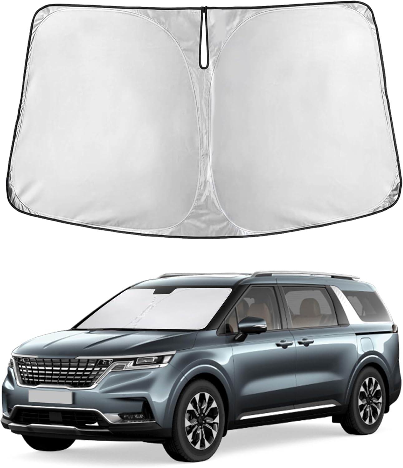 PARASOL PARA PARABRISAS ECONOUR COMPATIBLE CON KIA CARNIVAL/SEDONA 2015-2021 - 1