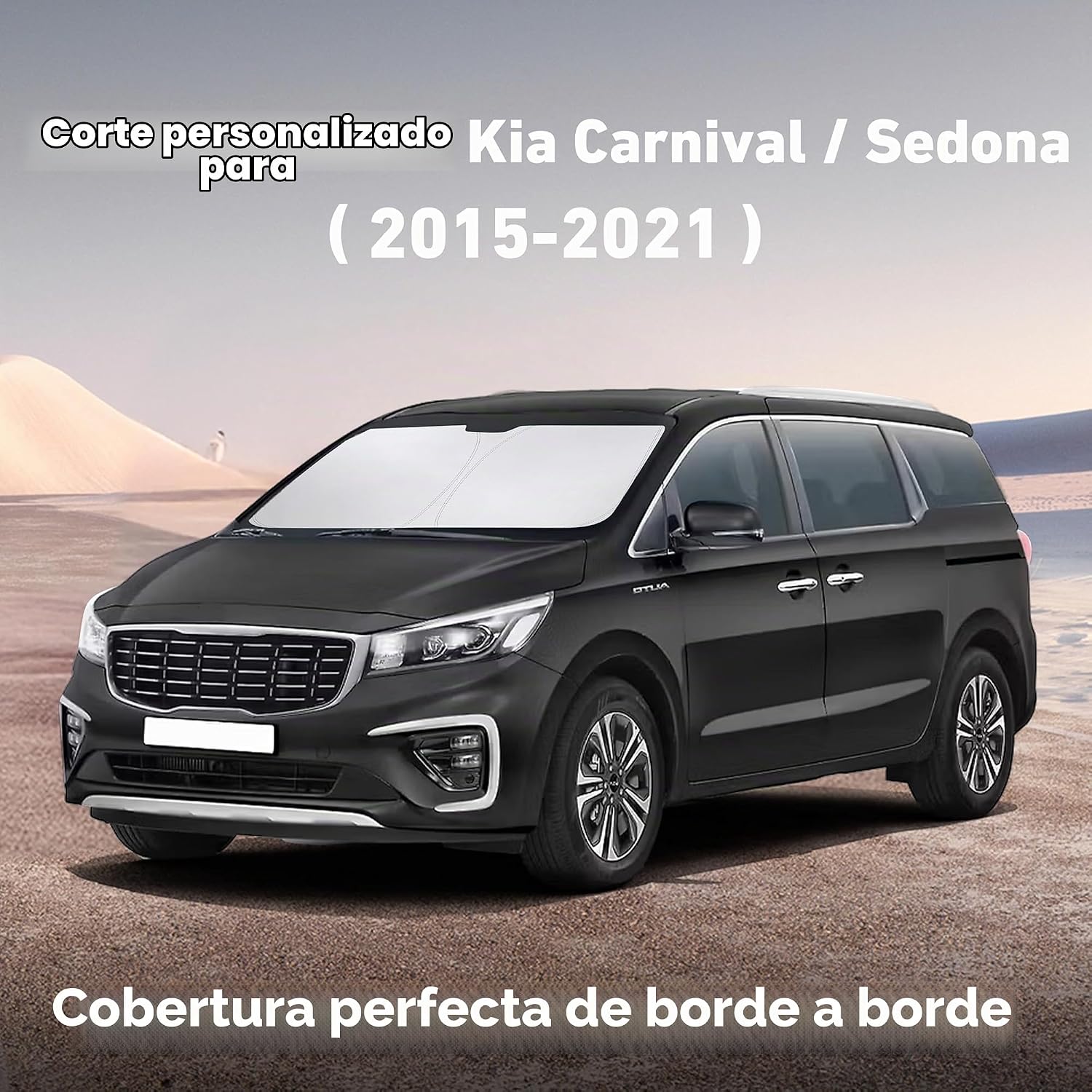 PARASOL PARA PARABRISAS ECONOUR COMPATIBLE CON KIA CARNIVAL/SEDONA 2015-2021 - 2