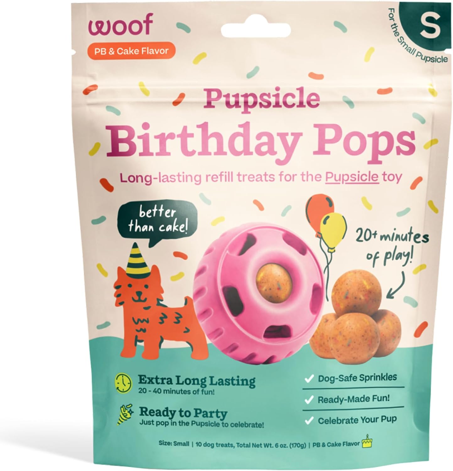 SNACK WOOF PUPSICLE BIRTHDAY REFILL POPS PARA PERROS TALLA PEQUEÑA - 1