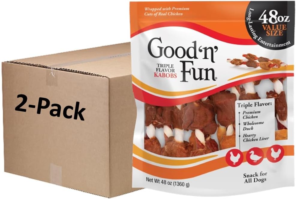 SNACK PARA PERROS GOOD 'N' FUN KABOBS 48 OZ (2 PACK) - 1