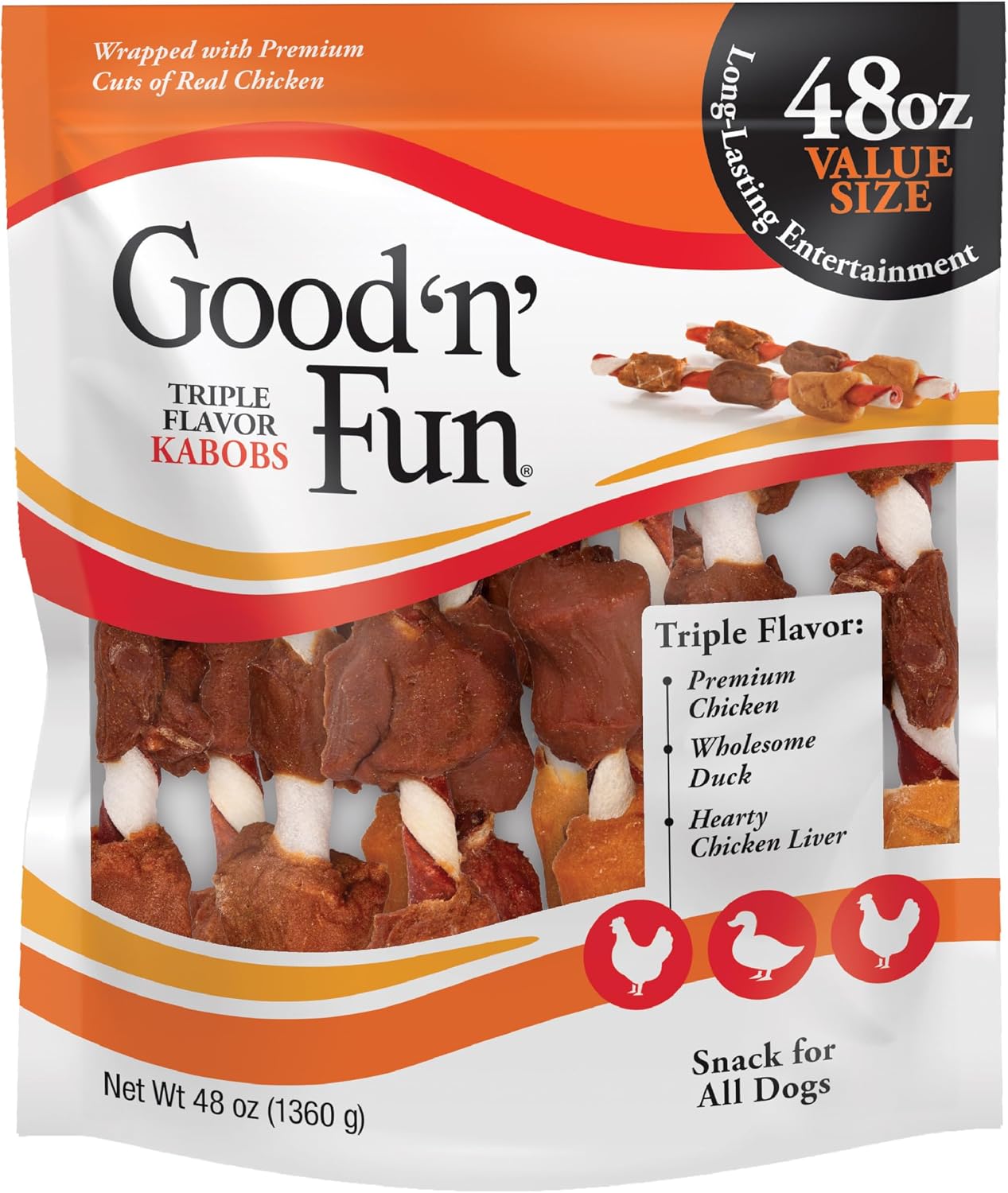 SNACK PARA PERROS GOOD 'N' FUN KABOBS 48 OZ (2 PACK) - 2
