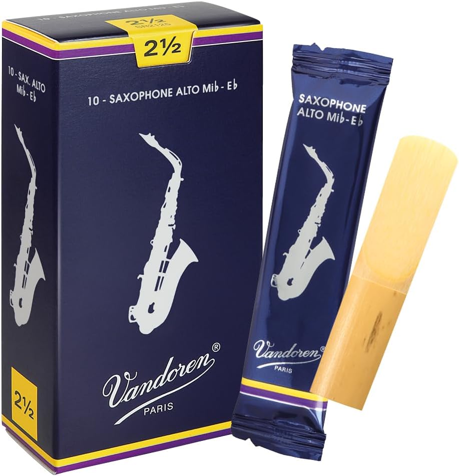 CAÑA VANDOREN SR2125 PARA SAXO ALTO TRADITIONAL STRENGTH 2.5 CAJA X10 - 1