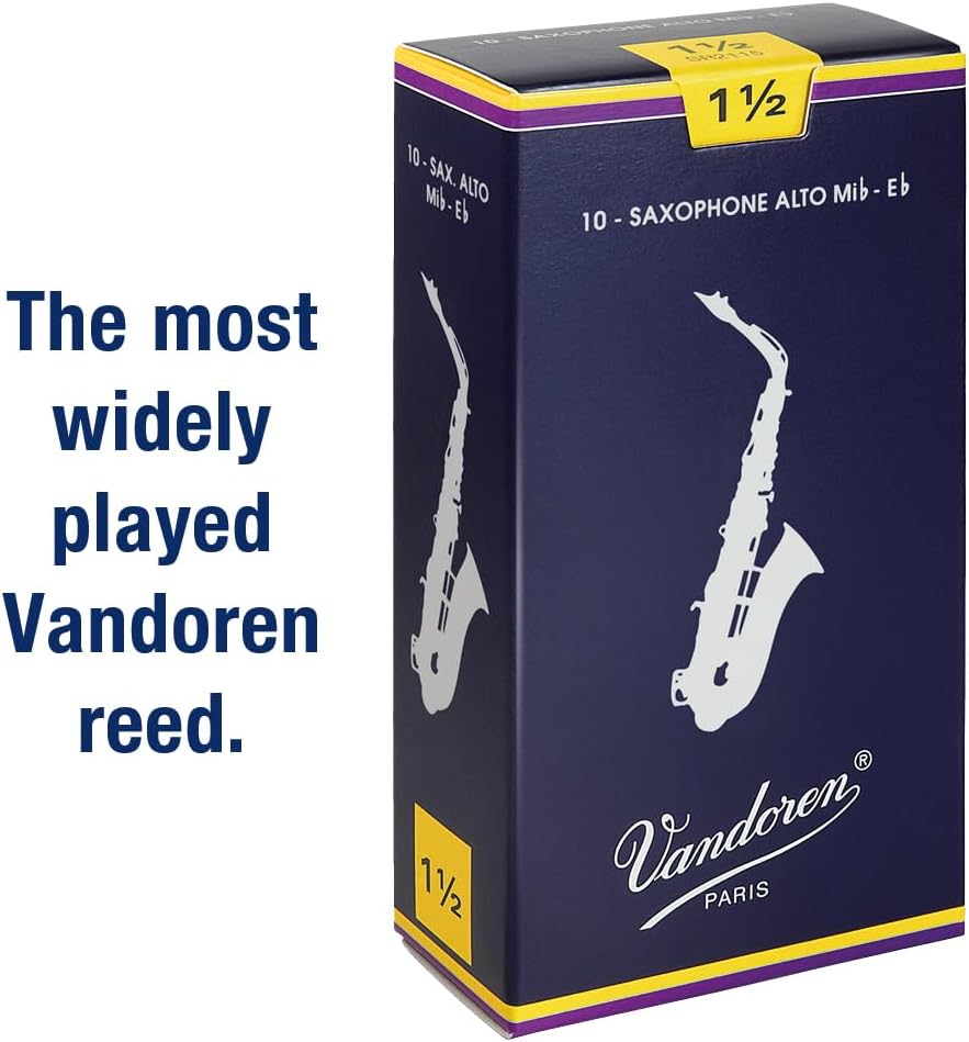 CAÑA PARA SAXO ALTO VANDOREN SR2115 TRADITIONAL STRENGTH 1.5 CAJA DE 10 - 2