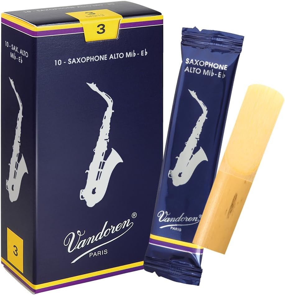 CAÑA PARA SAXO ALTO VANDOREN SR213 TRADITIONAL STRENGTH 3, CAJA DE 10 - 1