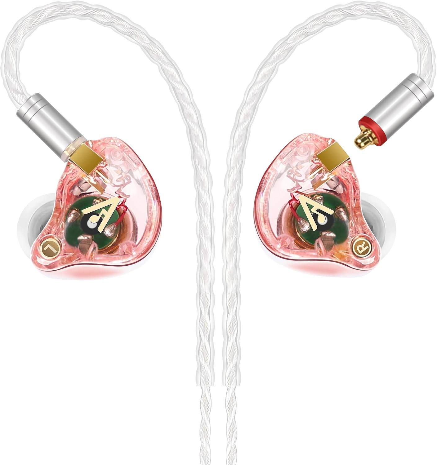 AUDÍFONOS IN-EAR AUDIOVANCE VIBES 202 HIFI CON CABLE PLATEADO - 1