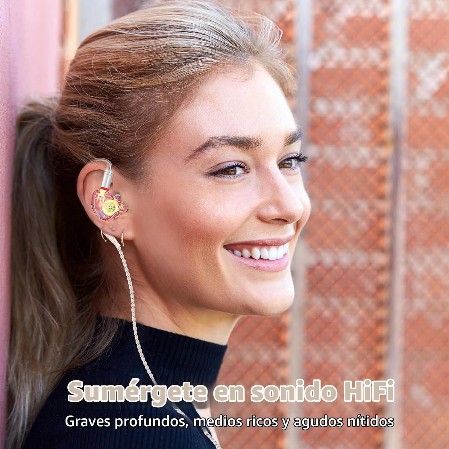 AUDÍFONOS IN-EAR AUDIOVANCE VIBES 202 HIFI CON CABLE PLATEADO - 2