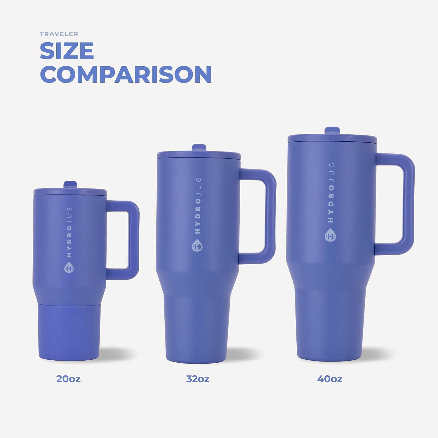 VASO TUMBLER HYDROJUG TRAVELER 32OZ CON ASA Y POPOTE BERRY POP - 5