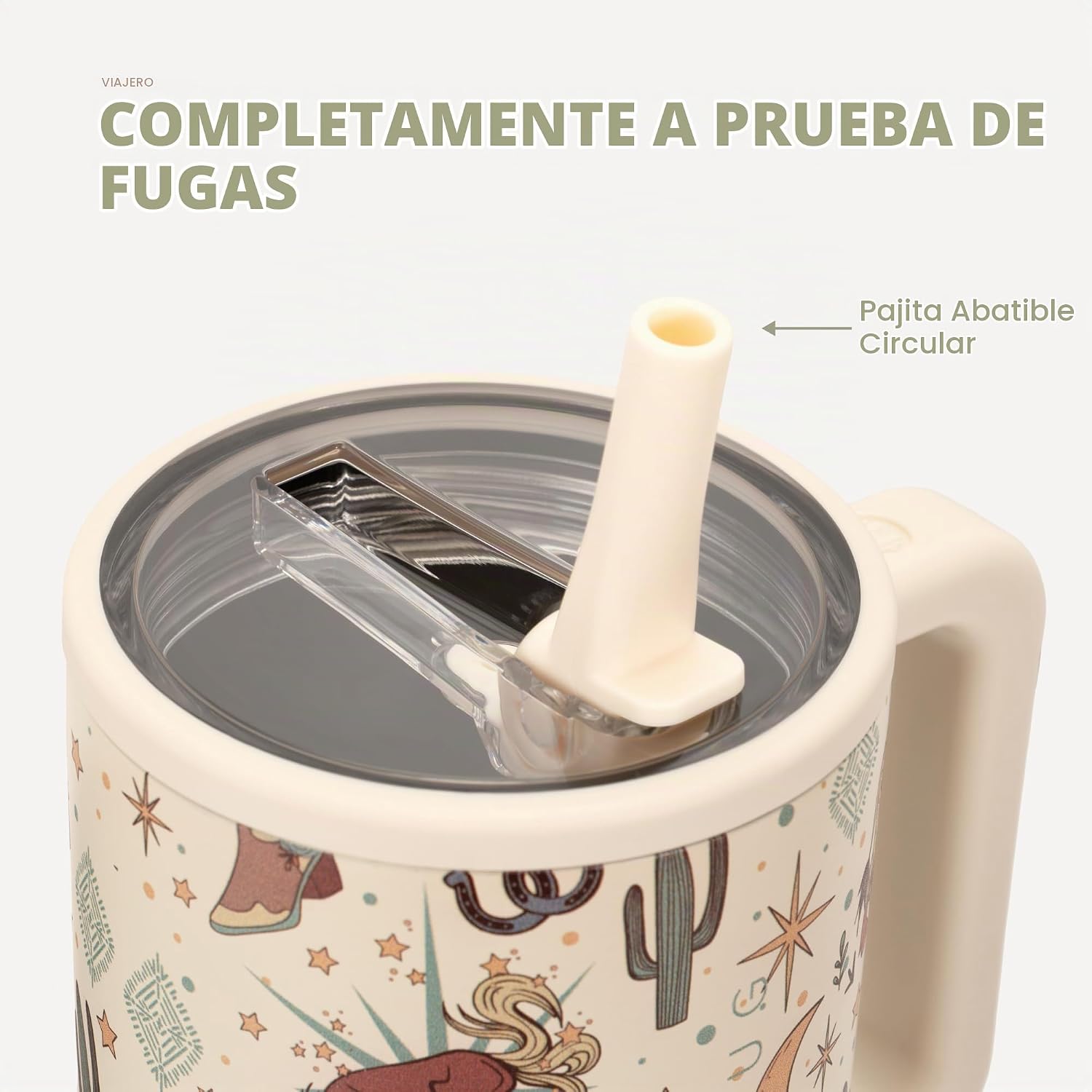 VASO TUMBLER HYDROJUG TRAVELER 32OZ CON ASA Y POPOTE RODEO - 4