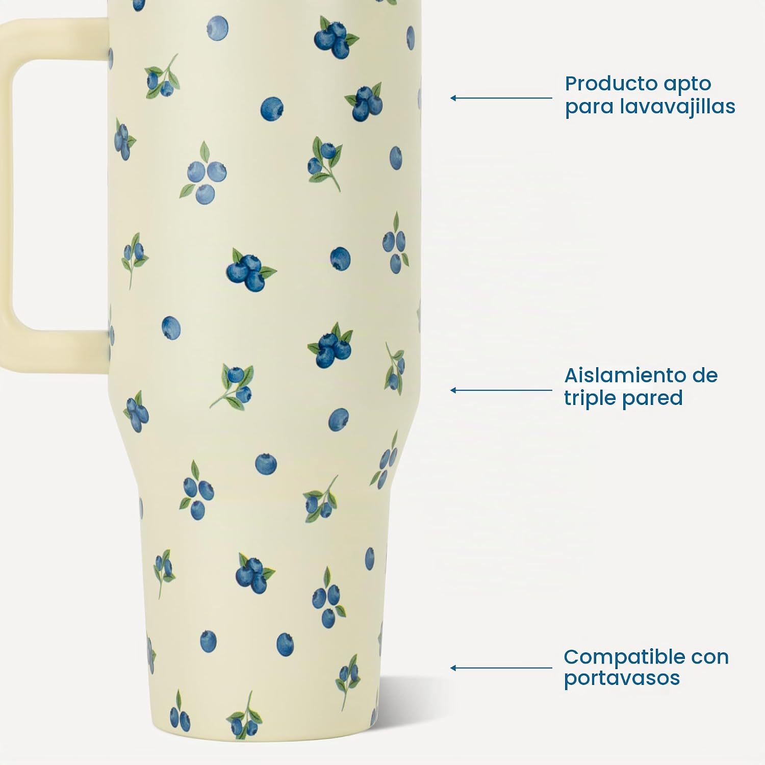 VASO TUMBLER HYDROJUG TRAVELER 32OZ CON AISLAMIENTO, ASA Y POPOTE - 3