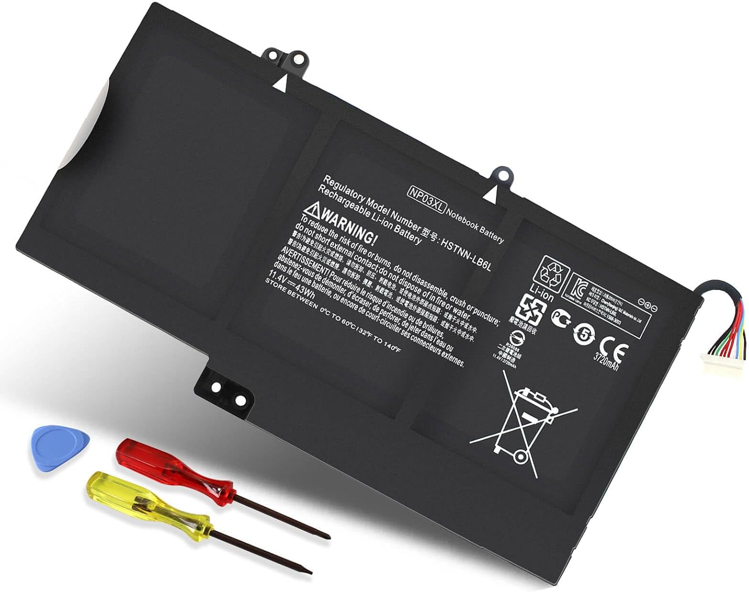 BATERÍA NP03XL 43WH PARA HP ENVY X360 15-U010DX 15-U011DX - 1
