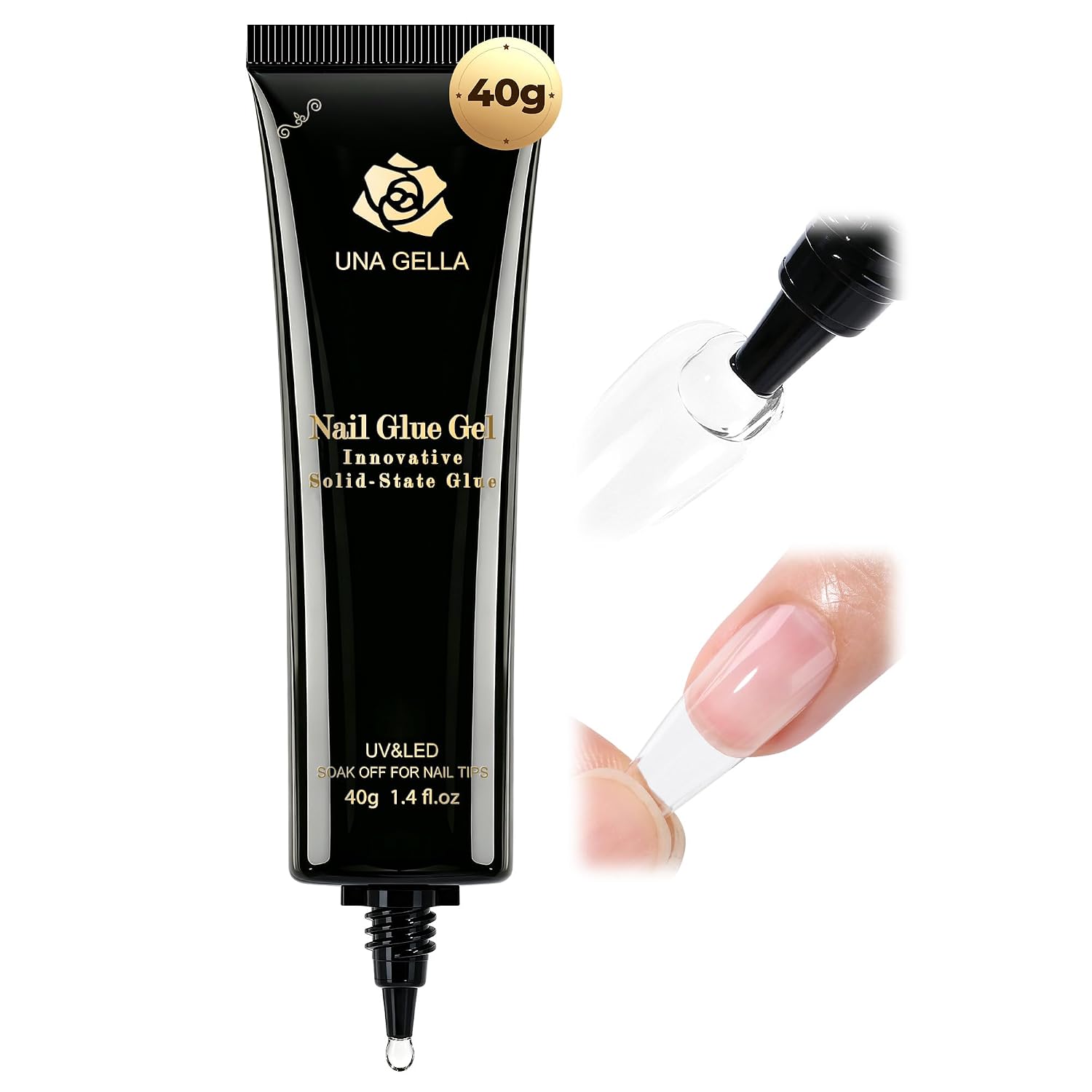 ADHESIVO GEL PARA UÑAS UNA GELLA SÓLIDO 40G - 1