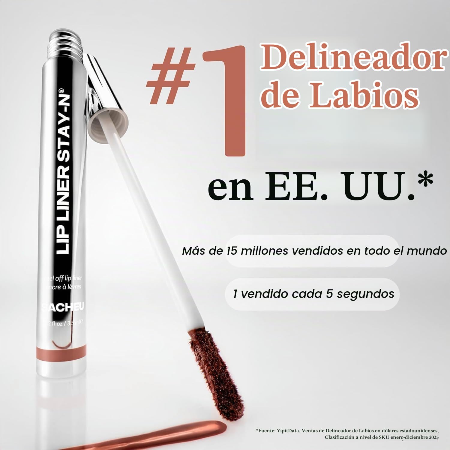SACHEU LIP LINER STAY-N PEEL OFF LIP STAIN ROJO - 2