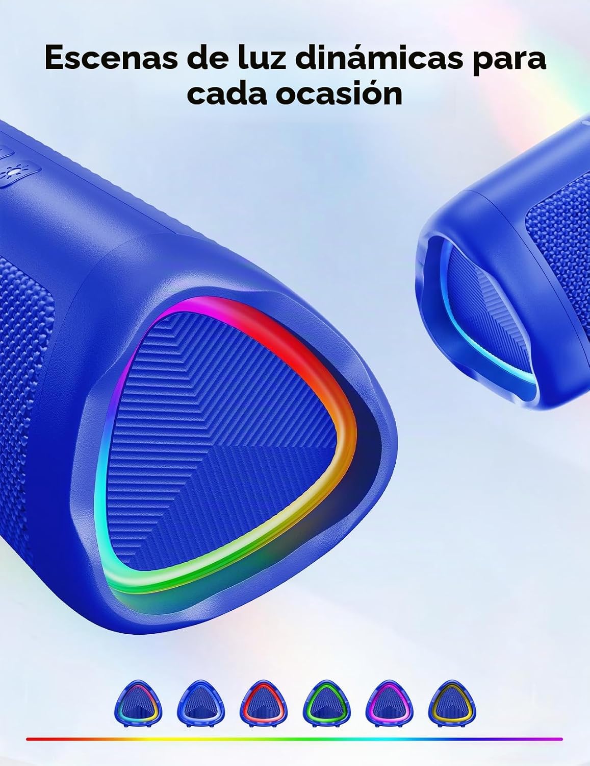 PARLANTE PORTÁTIL BLUETOOTH BOLABUTTY 20W IPX5 WATERPROOF AZUL - 3