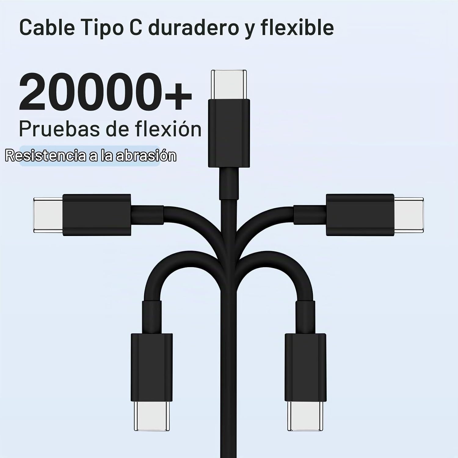 CARGADOR USB-C 65W COONCXEN CON 4 CABLES TIPO C INCLUIDOS - 5