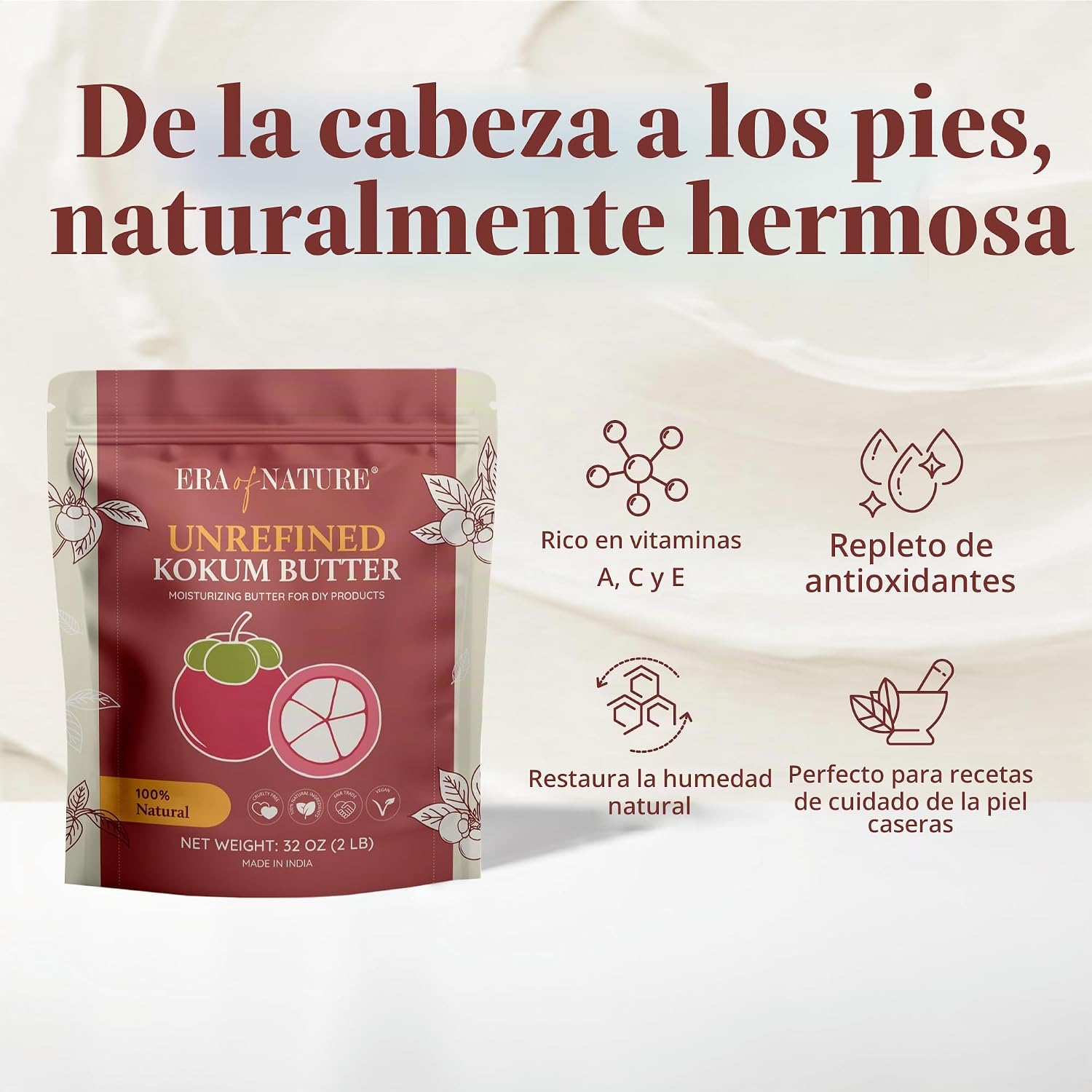 MANTEQUILLA DE KOKUM RAW ERA OF NATURE 32 OZ (907G) - 2