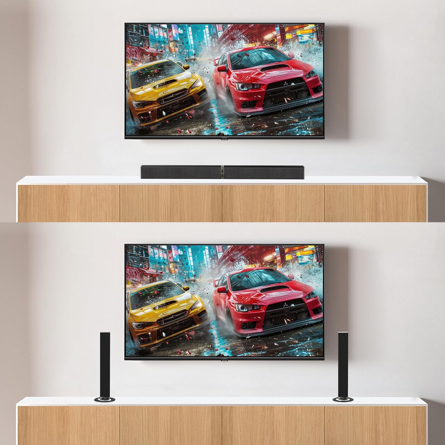 PARLANTE SOUNDBAR MZEIBO 80W BLUETOOTH CON BASS DETACHABLE - 5
