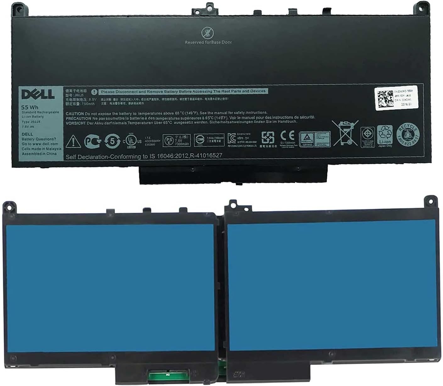 BATERÍA PARA LAPTOP DELL LATITUDE E7270 E7470 MODELO J60J5 7.6V 55WH - 5