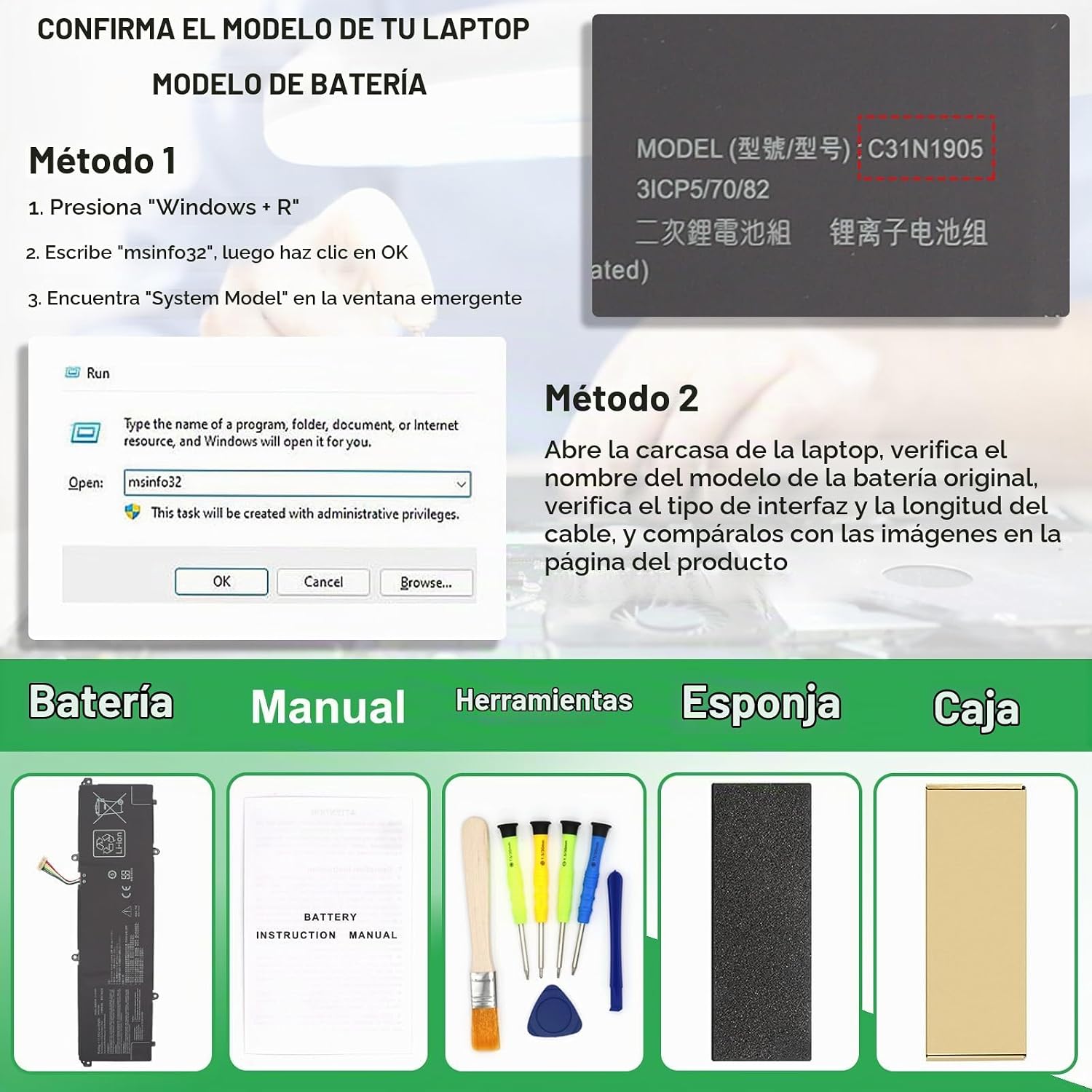 BATERÍA C31N1905 PARA ASUS VIVOBOOK S13 S330FA S330UA - 4