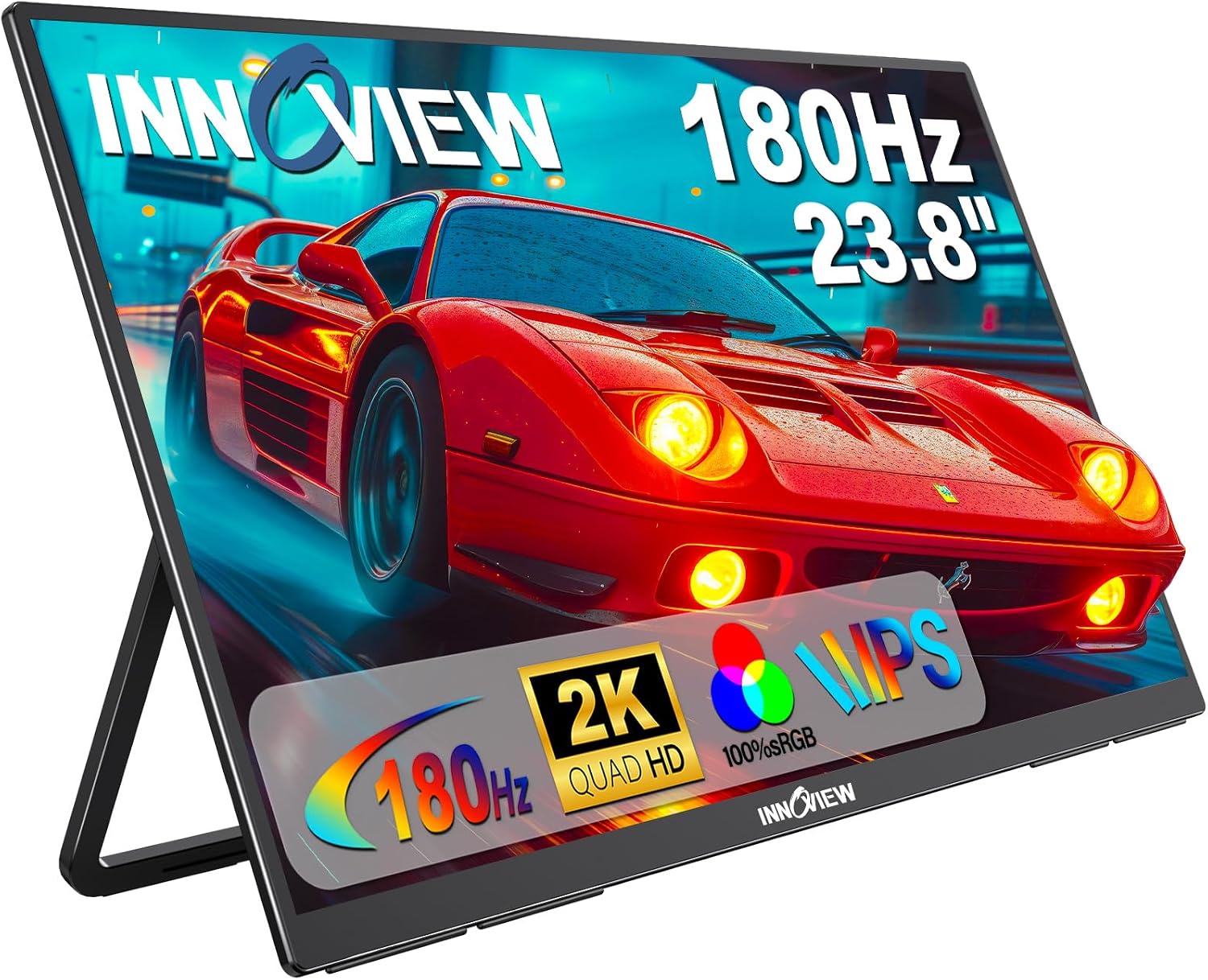 MONITOR PORTÁTIL INNOVIEW 23.8' 2K 180HZ QHD IPS CON SOPORTE AJUSTABLE 180° - 1