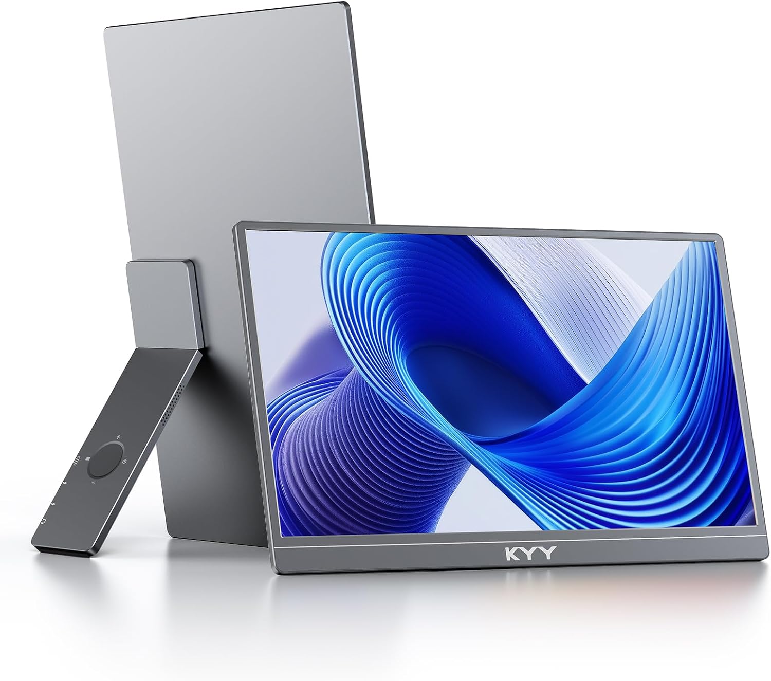 MONITOR PORTÁTIL KYY PARA LAPTOP CON SOPORTE INTEGRADO Y ROTACIÓN 90° - 1