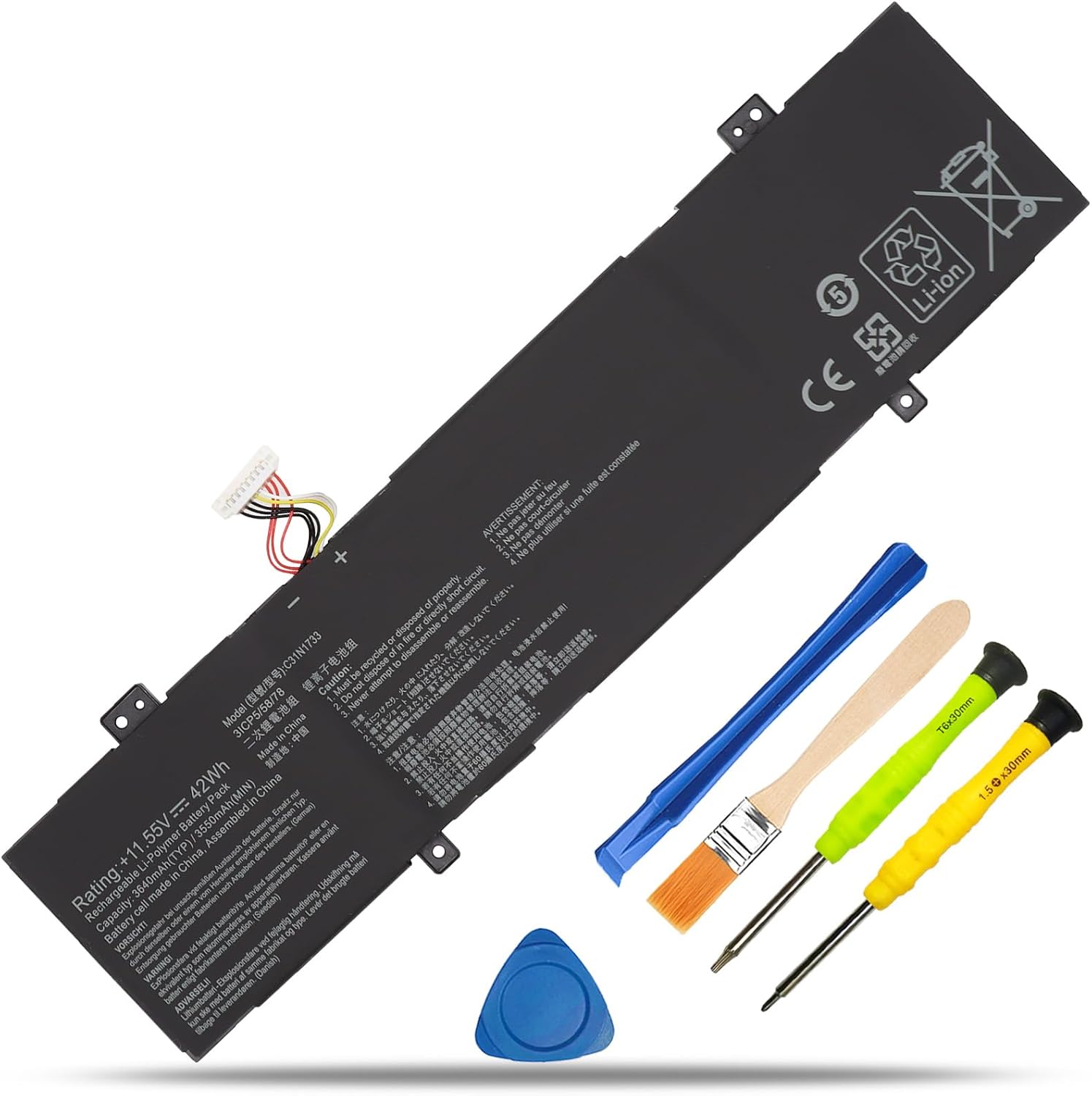 BATERÍA C31N1733 PARA ASUS VIVOBOOK FLIP 14 TP412 TP412U - 1