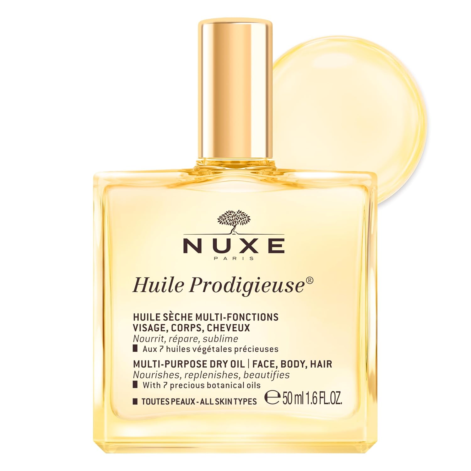ACEITE NUXE HUILE PRODIGIEUSE MULTIUSOS PARA CUERPO, ROSTRO Y CABELLO - 1