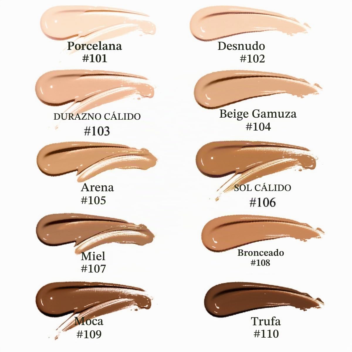 BASE DE MAQUILLAJE PHOERA COBERTURA COMPLETA MATE 30ML TONO 108 TAN PACK X2 - 4